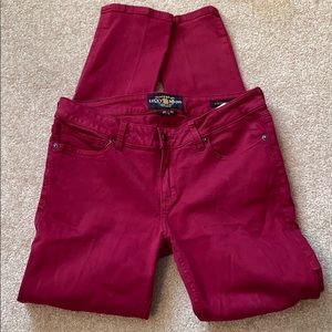 Lucky Red Lolita Skinny Jeans